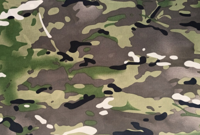 Ткань Оксфорд  200 D PU1000 78 г/м2 ширина 150см цвет MULTICAM-01