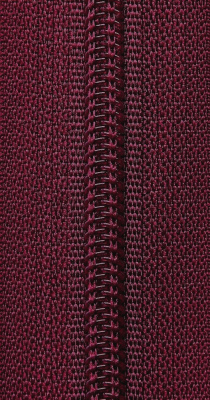 Рулонная молния спиральная (витая) тип 3, 8.3 г/м, цвет 179 бордо